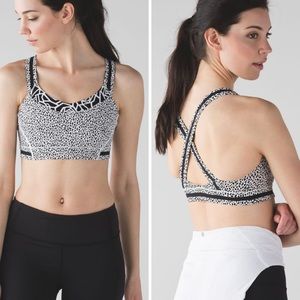 lululemon athletica Black and White Sports Bra